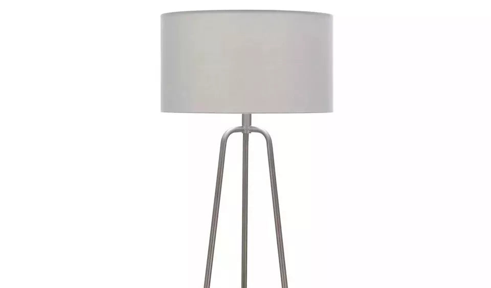 Argos Home 2 Shelved 155cm Tall Floor Lamp - Brushed Chrome