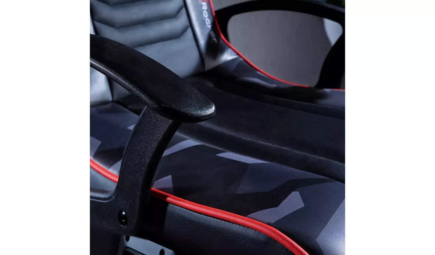 X Rocker Blackout 2.1 Audio Junior Gaming Chair - Black/Red