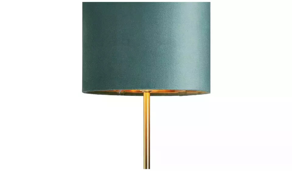 BHS Vera Metal Table Lamp - Teal