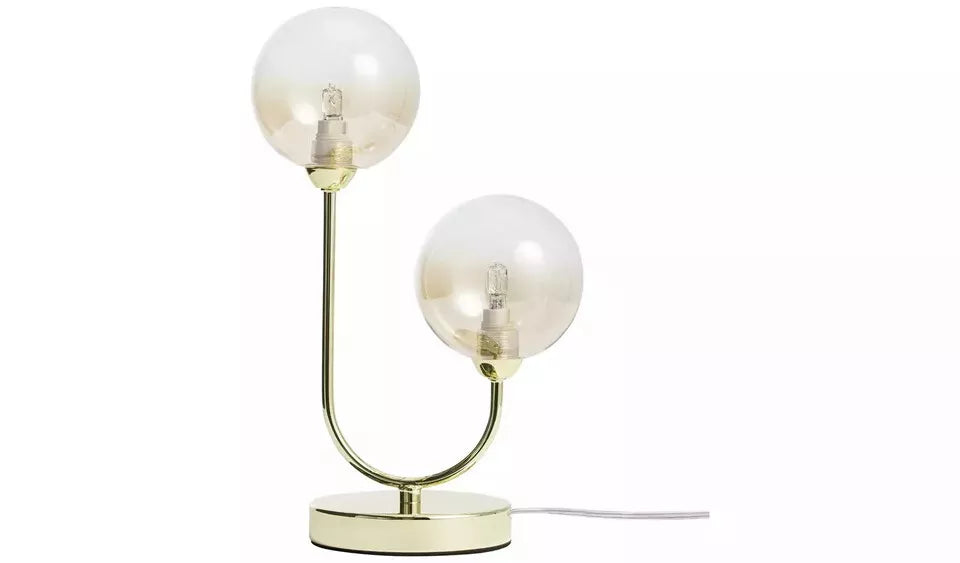 Argos Home Ombre Glass Metal Table Lamp - Brass