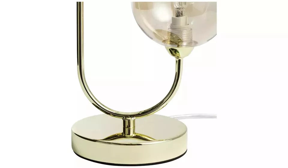 Argos Home Ombre Glass Metal Table Lamp - Brass