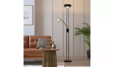 Argos Home Father & Child Uplighter Floor Lamp - Black