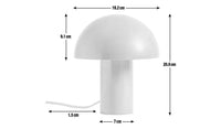 Habitat Ngami Mushroom Aluminium LED Touch Table Lamp-Orange