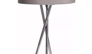 Without shade Argos Home Tripod Floor Lamp - Chrome