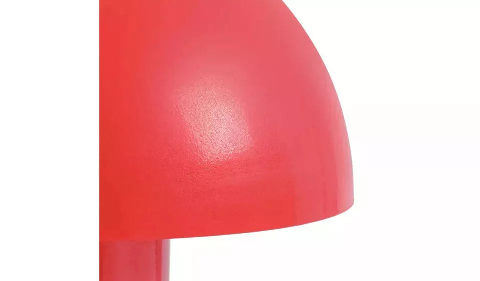 Habitat Ngami Mushroom Aluminium LED Touch Table Lamp-Orange