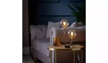 Argos Home Ombre Glass Metal Table Lamp - Brass